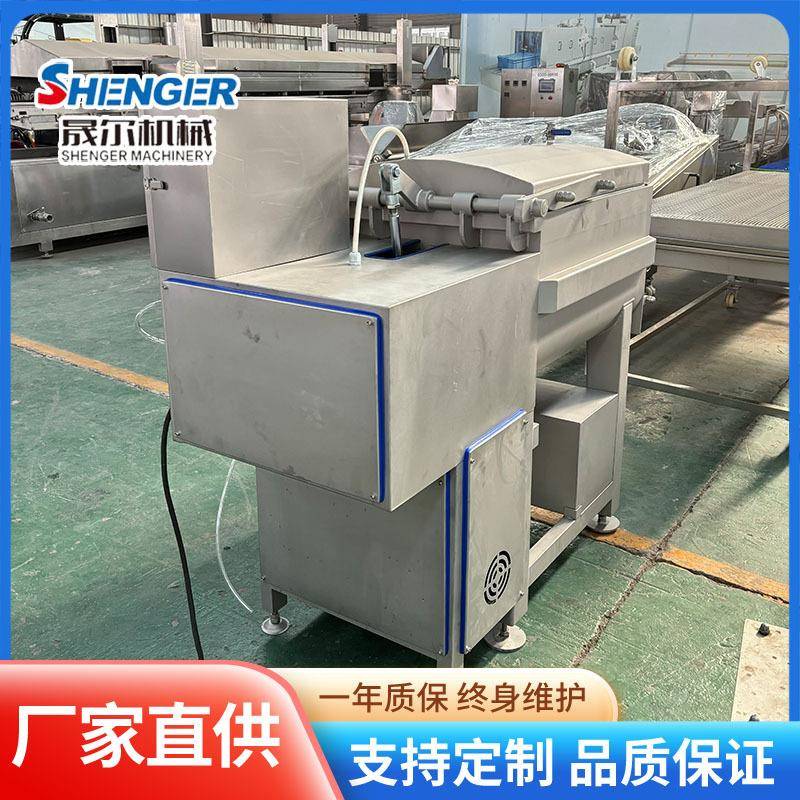 真空拌馅机200L广式香肠双绞龙真空拌馅机四喜丸子上劲和馅机