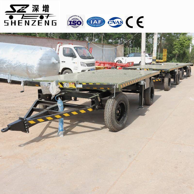 4吨平板拖车灯塔拖车全挂平板车汽车牵引拖车拖挂车拖车