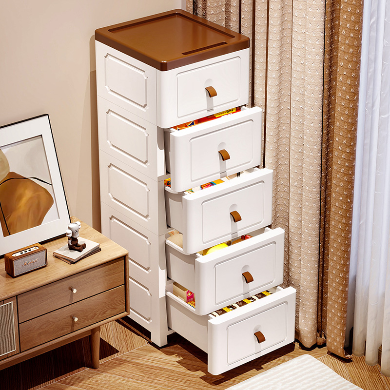 20/25/30cm夹缝收纳柜缝隙窄边柜抽屉式厨房化妆室置物架床头柜子