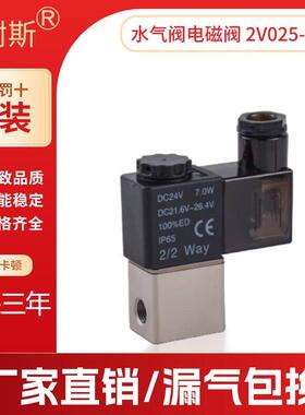 山耐斯SHSNS水气阀电磁阀 2V025-08 DC24V 2V02508B AC220V 现货