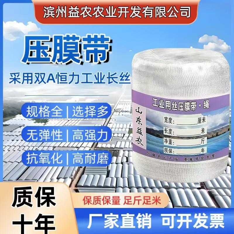 山东益农大棚压膜带压膜绳压膜线扁带大棚配件抗老化农用大棚绳