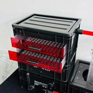 手工定制干湿分离盒+乐创虹吸背包+流化桶过滤底滤适合70-100鱼缸