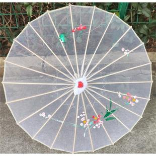 透明伞烟雨行舟舞蹈伞道具江南演出表演工艺伞民族傣族古典场舞伞