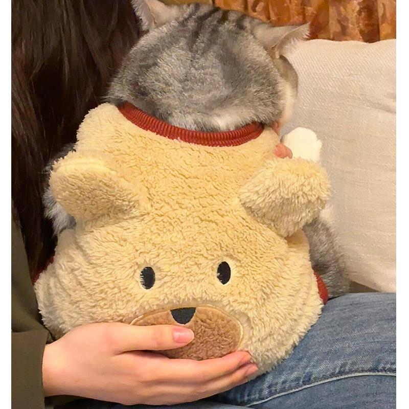 可爱猫咪狗狗衣服冬季保暖珊瑚绒宠物小猫小中型犬柯基泰迪法斗
