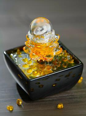 转球流水摆件循环水招财客厅玄关小型桌面家居装饰造景风水轮礼物