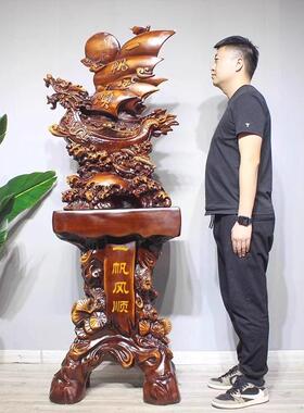 一帆风顺帆船摆件家居客厅装饰办公室招财工艺礼品摆饰店铺公司开