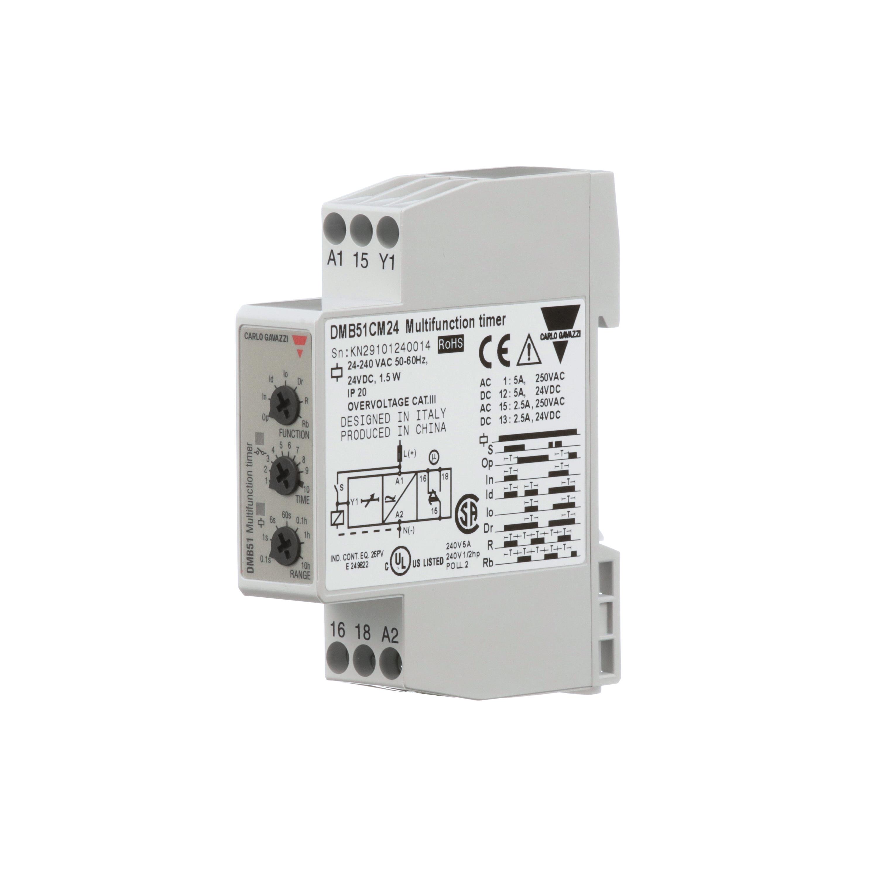 DMB51CM24B006瑞士佳乐原装全新CARLO GAVAZZI多功能延时继电器