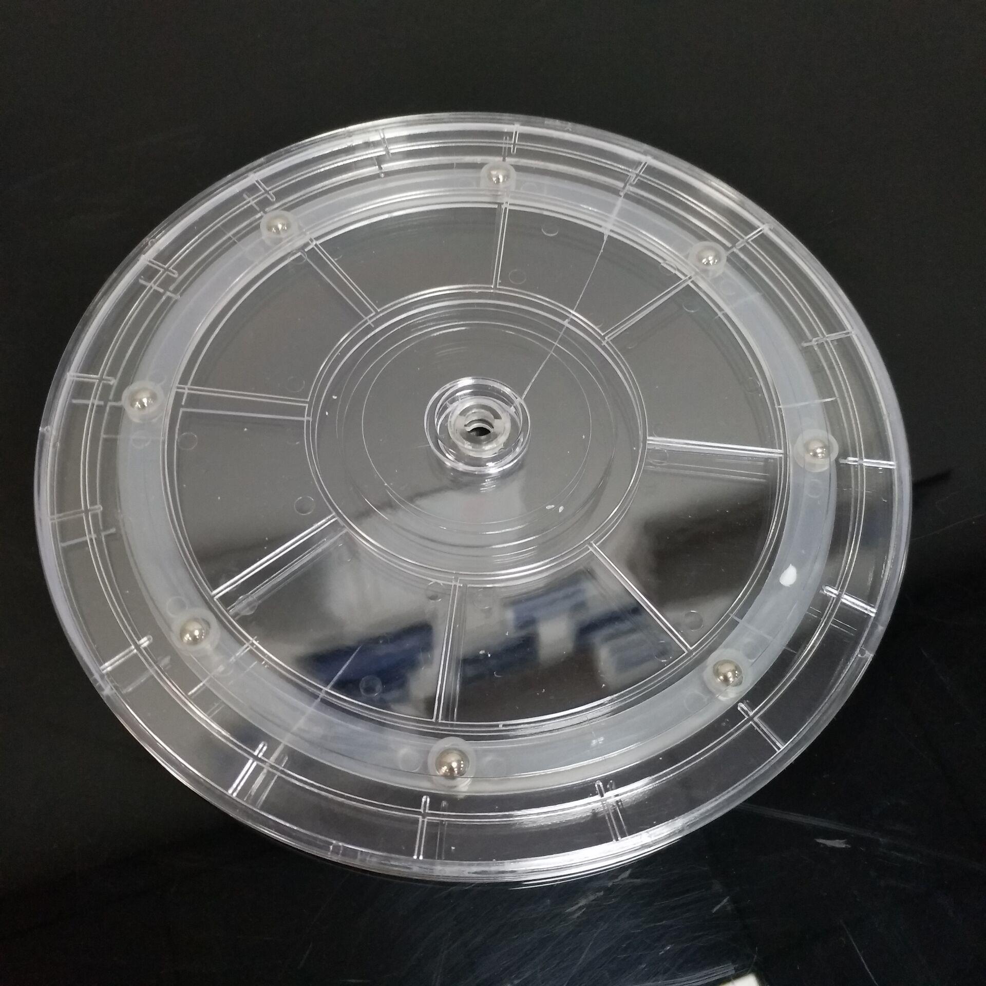 亚克力展示架基地360度手动转盘手动转盘珠宝展示架创意转盘