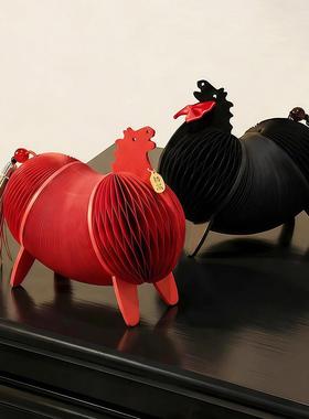 马年吉祥物摆件客厅桌面新年装饰2026元旦春节氛围布置饰品喜庆