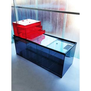 鱼缸底滤双层干湿分离盒抽屉沉淀仓下过滤虹吸海水免换水尺寸定制