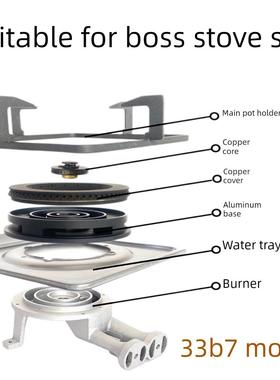 适用于Boss 7B18配件33B7火焰分配器炉头点火针开关旋钮铜盖铝基