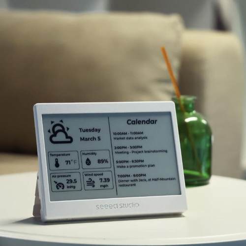 Home Assistant 7.5英寸仪表显示墨水屏ESP32C6智能家居兼容TRMNL