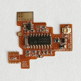泉盛UVK6改装芯片FPC/K5对讲机改短波收音机SI4732模块集成板PCB