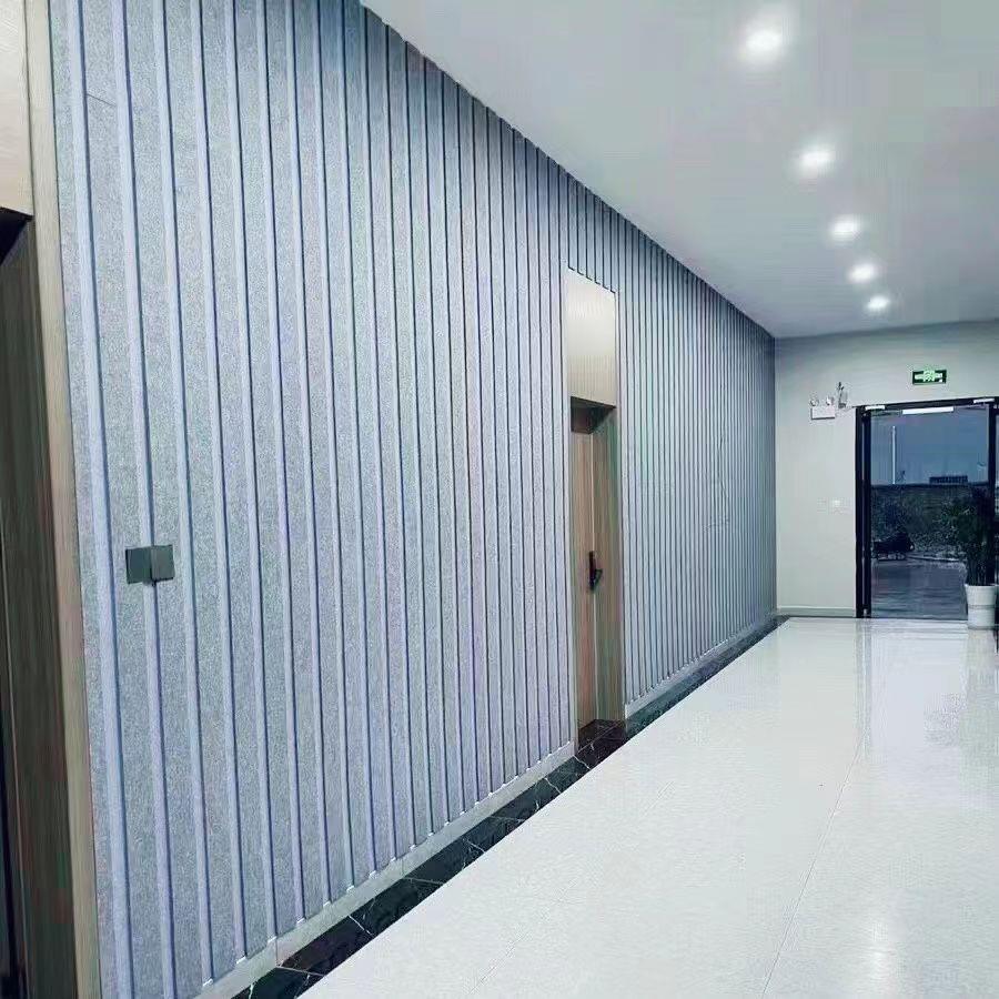 定制聚酯纤维V槽吸音板办公室直播间幼儿园KTV家庭吸音消音隔音板