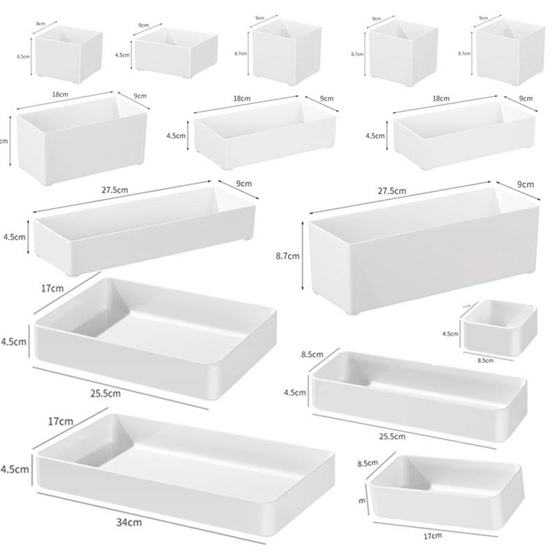 餐具笼筷子篓筒收纳盒塑料白色直角厨房抽屉内置分格勺叉铲子架