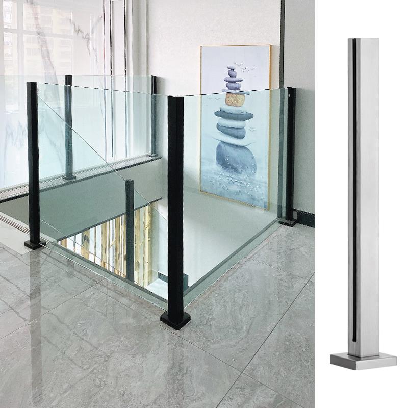 阳台玻璃护栏室外不锈钢楼梯立柱室内扶手家用阁楼栏杆围栏扶梯