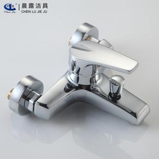 直销直销黄铜名佳三联浴缸淋浴龙头家用暗装 新款 入墙卫生间家用