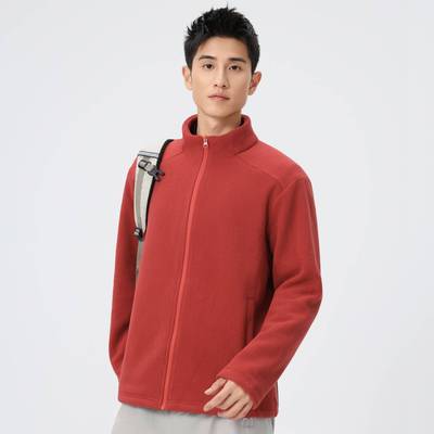 泉州卡多希冲锋衣户外抓绒衣女新款摇粒绒休闲上衣男冲锋衣内胆运