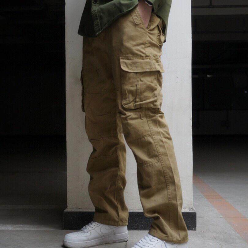 包帅的潮牌特大码秋季休闲裤男士军事风多口袋工装裤情侣