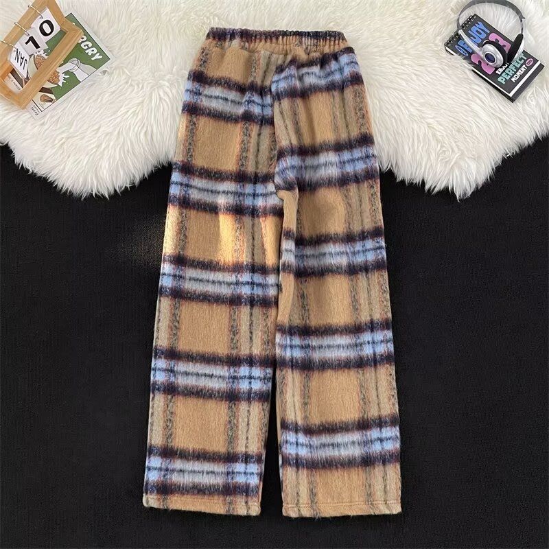 美式复古秋冬毛呢加厚港风chic