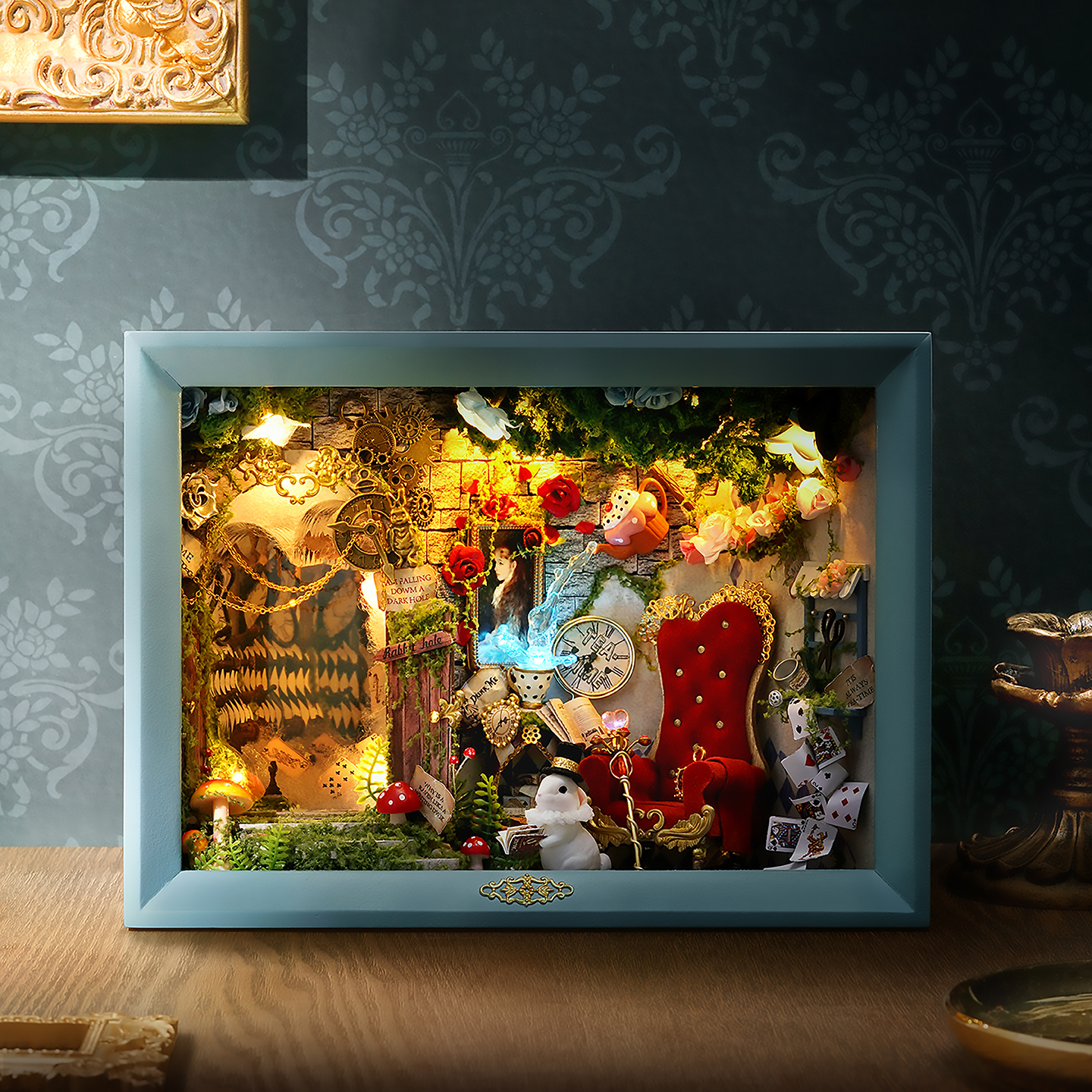 奇衿diy小屋梦境时刻童话相框手工制作房子模型拼装玩具生日礼物