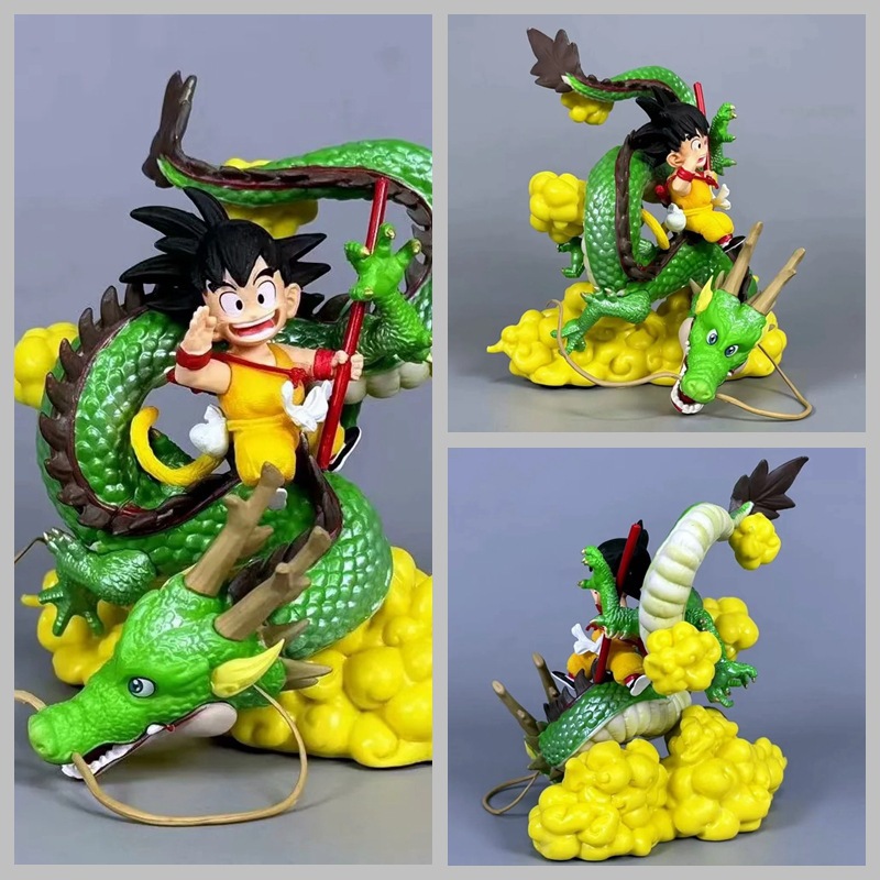 七龙珠动漫手办超级赛亚人扉页再见悟空神龙场景模型盒装手办