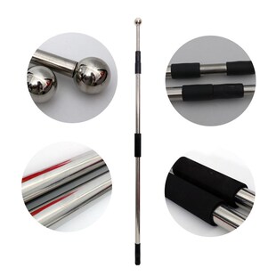 旗杆伸缩杆不锈钢户外导游手持杆2米3米4米5配3号4号5号旗帜加厚