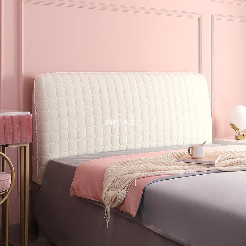 2024新款床头套罩木床靠背软包靠垫保护全包通用改造遮丑