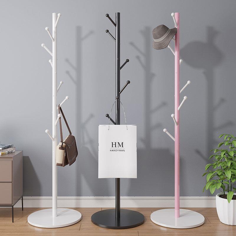 衣帽架落地卧室简易挂衣架家用晾衣架挂包架组装经济型置物收纳架