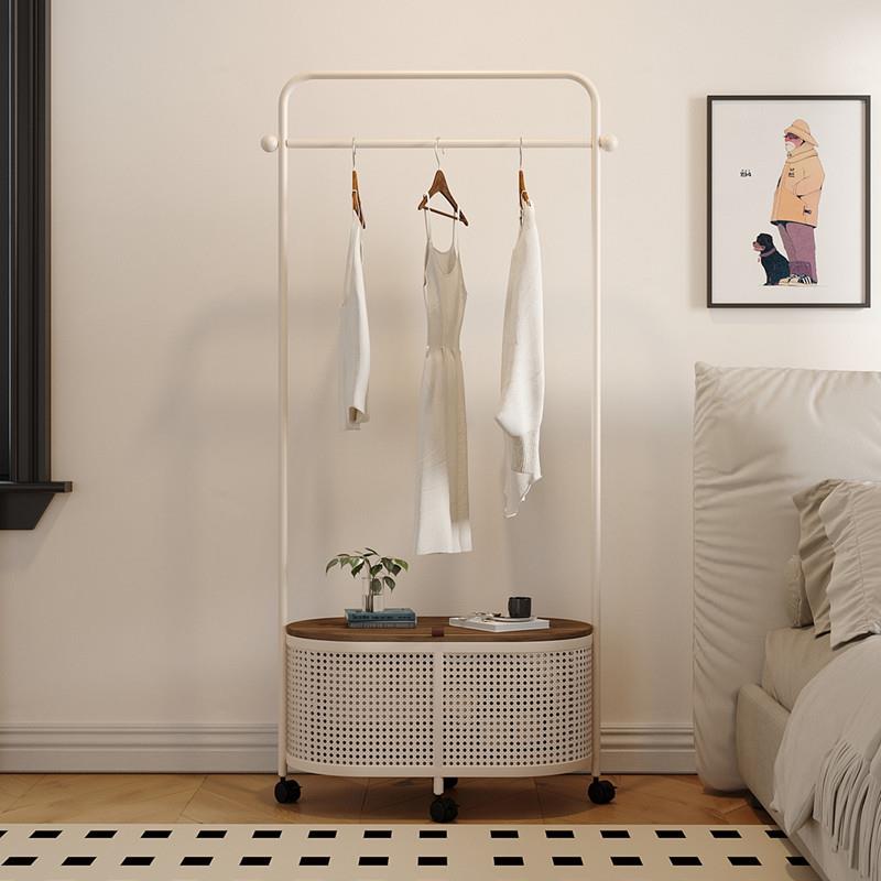 可移动衣帽架落地式卧室家用多功能入户挂衣架房间衣架置物架一体