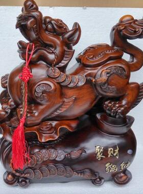 聚财貔貅 财运 招财麒麟 树脂工艺品摆件 办公开业家居装饰礼品