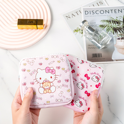 新款可爱凯蒂猫卡通卫生巾收纳包
