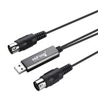 HiFing midi線usb轉(zhuǎn)midi線音樂編輯電子琴 電子鼓連接線 鋼琴線
