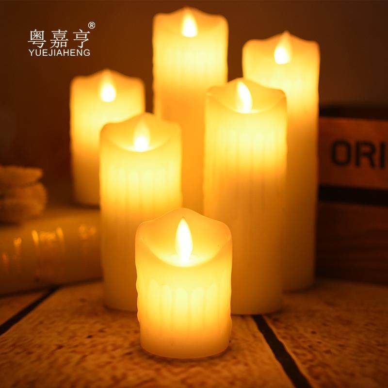 电子蜡烛浪漫LED蜡烛灯仿真摇摆蜡烛生日布置婚庆装饰流泪假蜡烛
