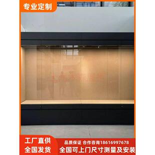 博物馆玻璃展示柜烤漆展览柜雕像文物金属壁龛展柜古董陈列柜定制