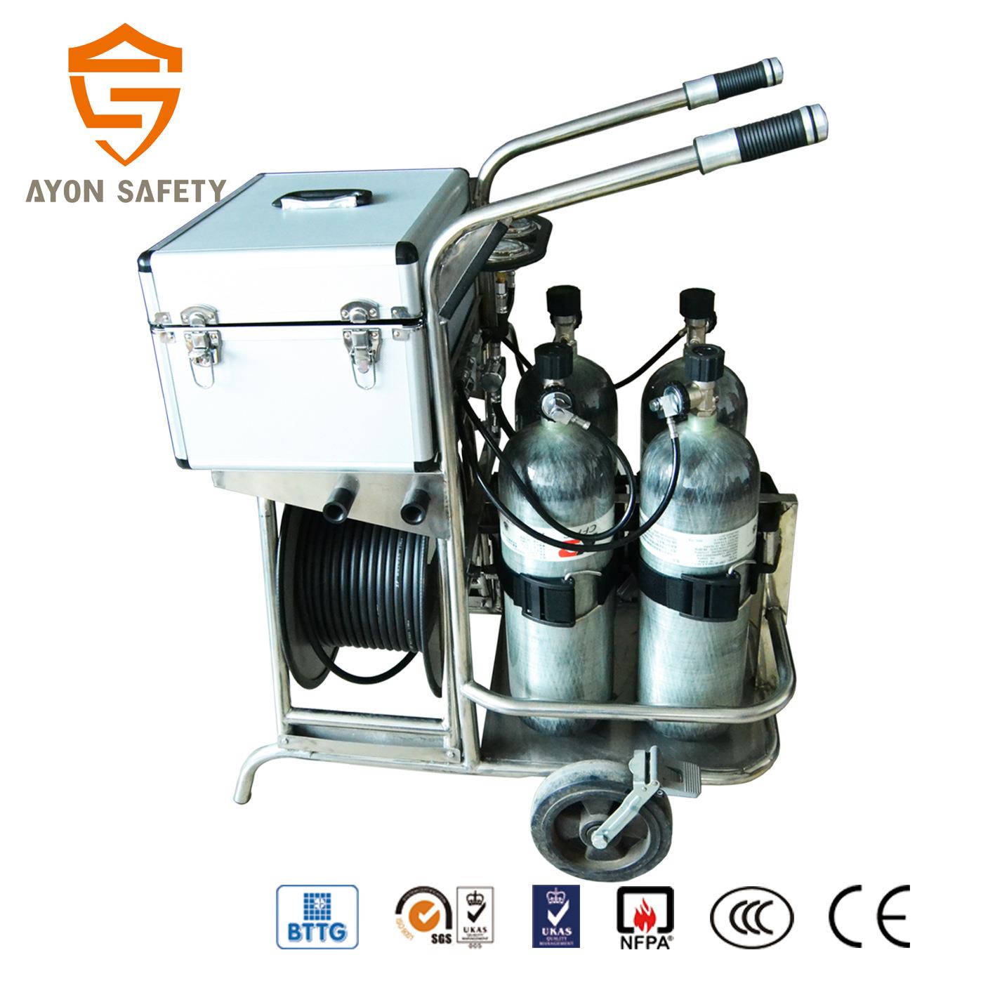瓶厂直家销车载正压式长管呼吸器移供气源2/4气不锈钢动推车
