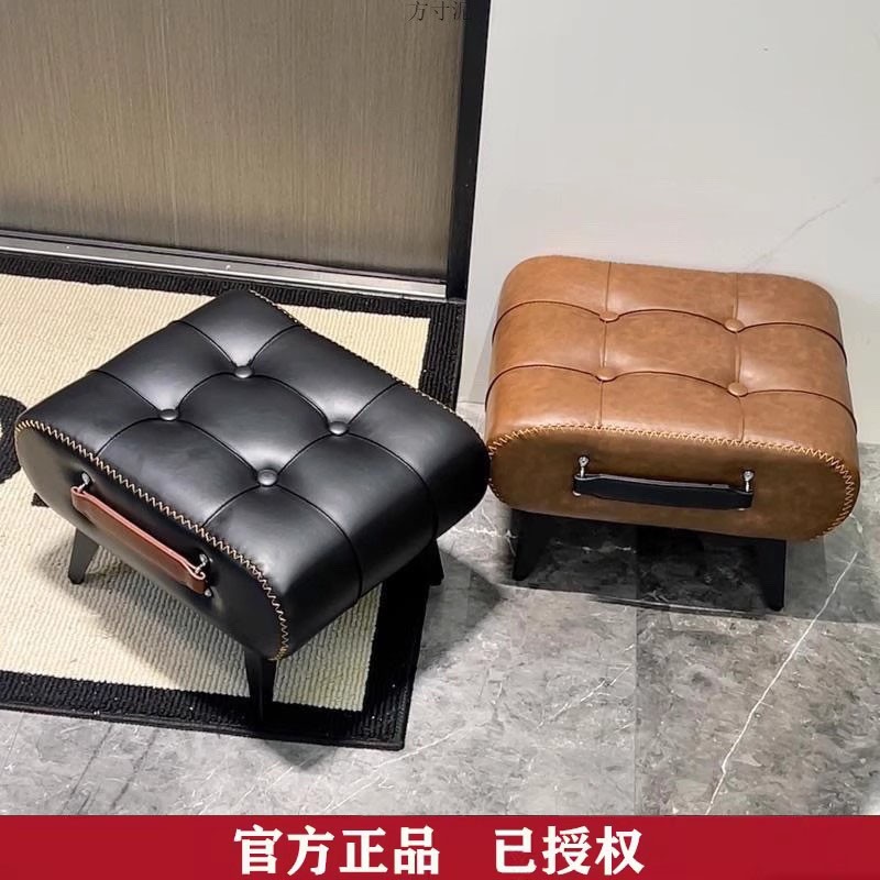 小凳子矮凳轻奢家用皮坐墩矮凳高级感门口换鞋凳客厅沙发脚踏脚凳