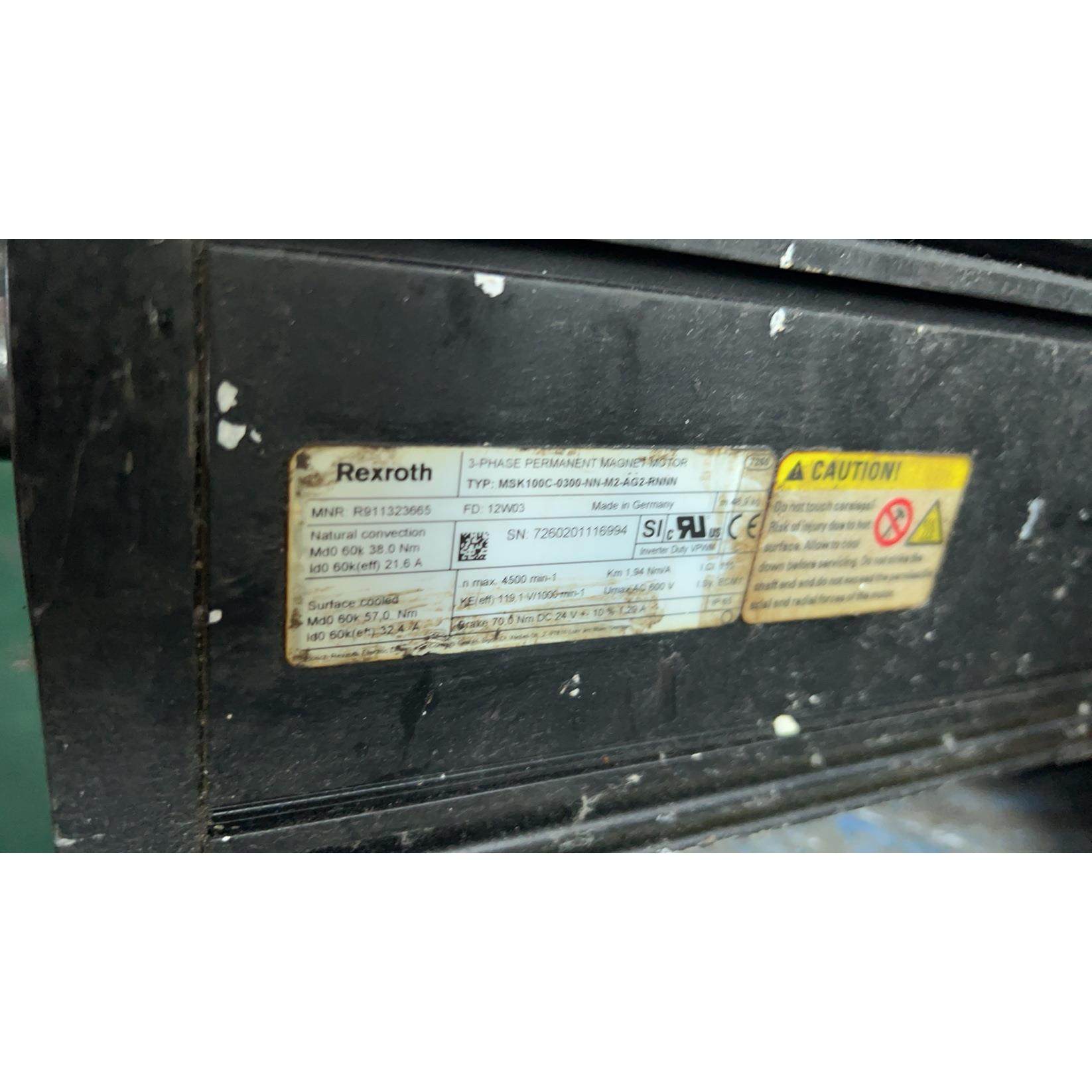 伺服电机 MSK100C-0300-NN-M2-AG2-RNNN 包测试