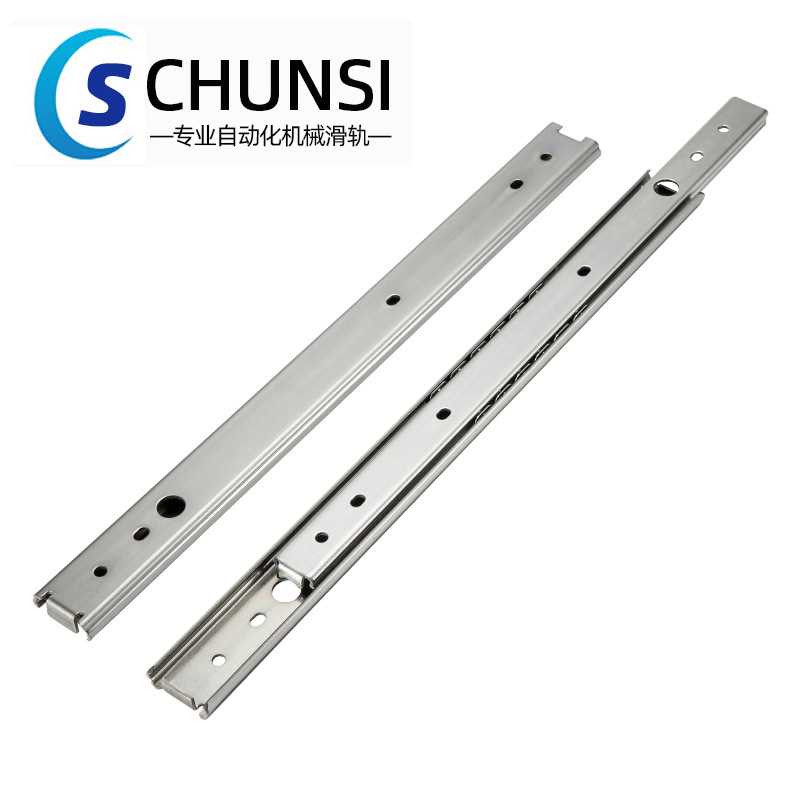 现货供应SSRY27二节304不锈钢线性滑轨27宽二节防锈滑轨IDA73
