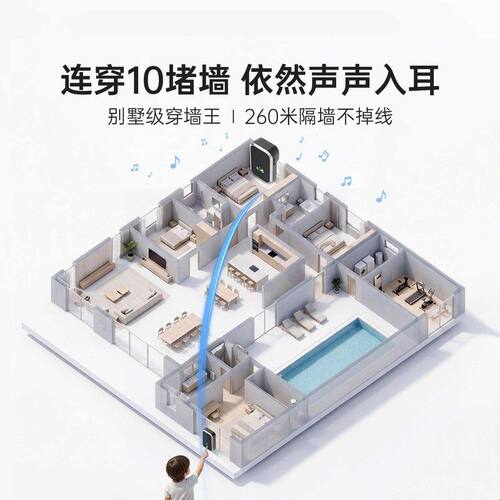 门铃商用无线公司超远距离来人按铃呼叫器办公室语音户外防水门钟