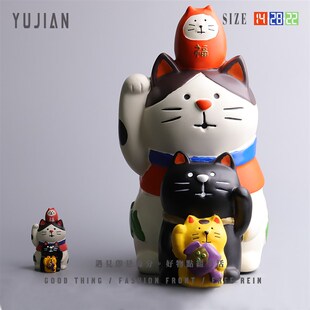 招财猫入户迎宾可爱轻奢摆件家居饰品客厅场景布置小礼物 遇见