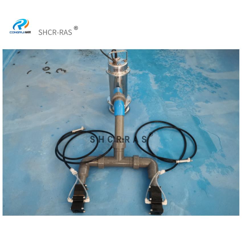 新型鱼池增氧推水器水产养殖高密度养虾鱼塘爆气增氧机潜水造浪泵