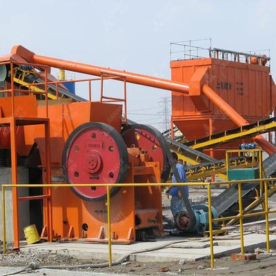 石料厂碎石生产线矿山石头鄂式破碎机花岗岩粗碎机建冶重工制砂机