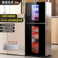 德国进口免沥水二星级消毒柜家用小型立式高温双门消毒碗柜不锈钢