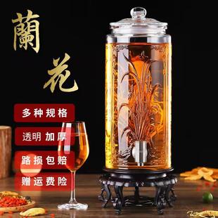 直销加厚玻璃泡酒瓶带龙头家用酿酒酵素果醋瓶密封储酒罐酿酒 新款