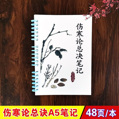 伤寒论总决 全48页/本 中医速查 A5笔记本