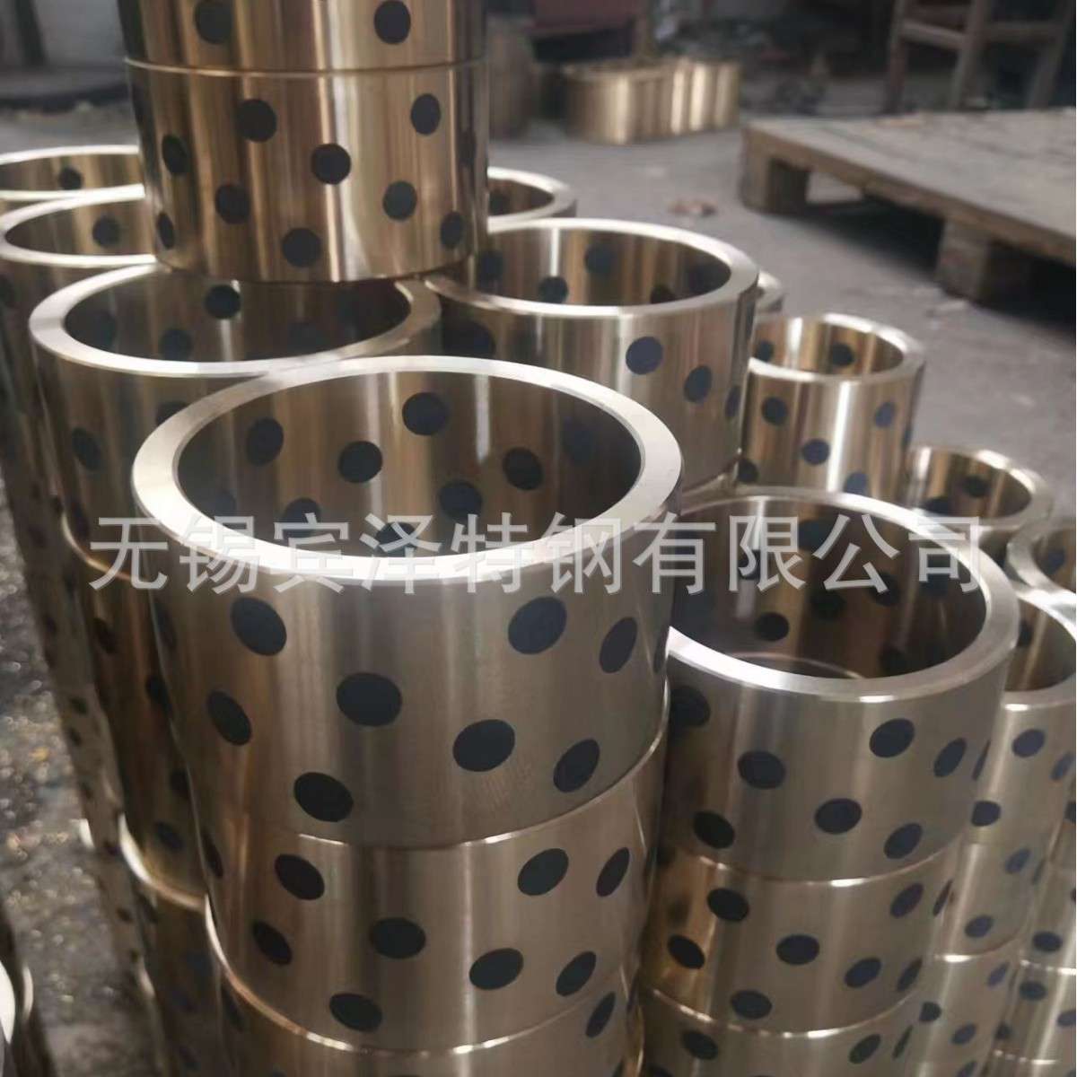 石墨铜套 铜轴承耐磨高力黄铜衬套 黄铜轴承轴瓦 特殊材质铜套