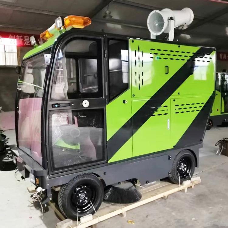 全封闭驾驶式电动扫地车小型物业环卫扫路车道路新能源吸尘清扫车