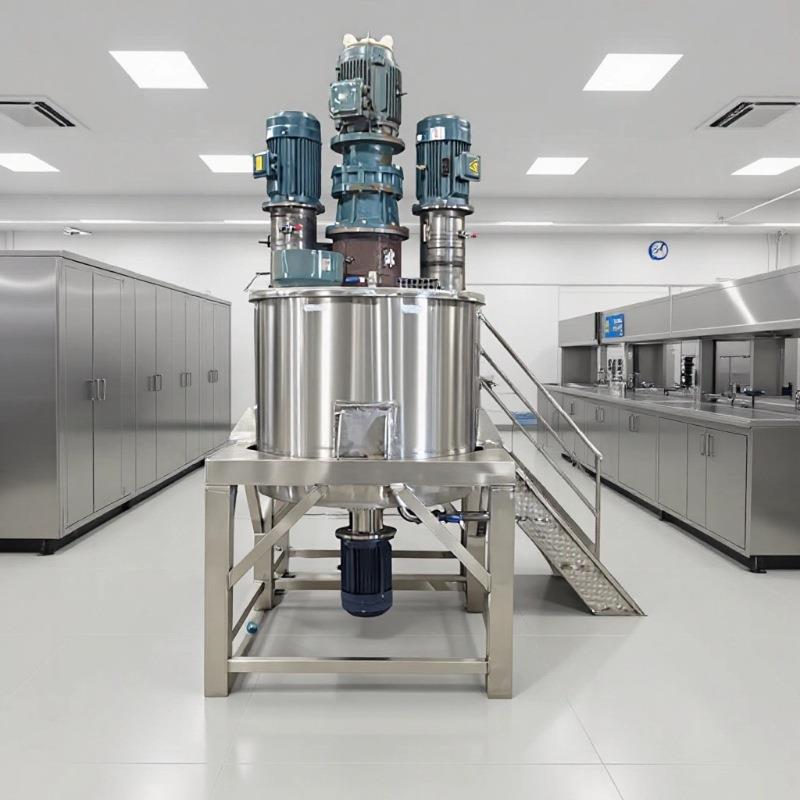 上海供应电加热液体配料罐不锈钢密封反应釜对开式法兰搅拌罐