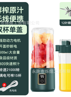 定制便携榨汁机小型全自动鲜榨果汁机家用多功能搅拌机电动榨汁杯
